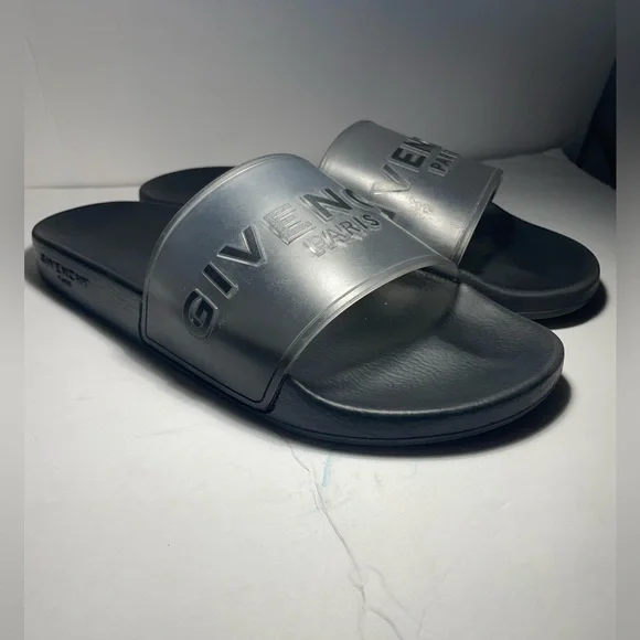 Givenchy Paris logo Pool slides Flat sandals slippers trasparent good condition Givenchy Men main image 3